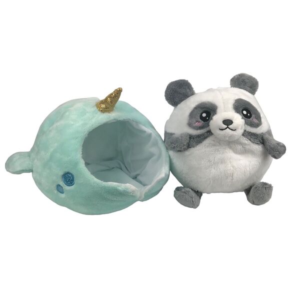 Squishable Undercover Panda In Narwhal Plush 9'' Stuffed Animal Toy 2019 - Picture 2 of 14
